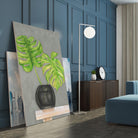 Frond in Vase I by Jennifer Goldberger on GIANT ART - beige botanicals plant