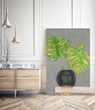 Frond in Vase I by Jennifer Goldberger on GIANT ART - beige botanicals plant