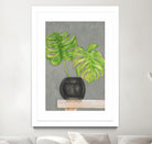 Frond in Vase I by Jennifer Goldberger on GIANT ART - beige botanicals plant