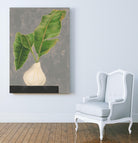 Frond in Vase III by Jennifer Goldberger on GIANT ART - beige botanicals abstract 