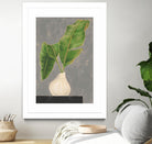 Frond in Vase III by Jennifer Goldberger on GIANT ART - beige botanicals abstract 