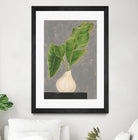 Frond in Vase III by Jennifer Goldberger on GIANT ART - beige botanicals abstract 