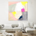 Hot Pink Patch II by Victoria Barnes on GIANT ART - beige abstract abstract