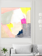 Hot Pink Patch II by Victoria Barnes on GIANT ART - beige abstract abstract