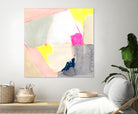 Hot Pink Patch II by Victoria Barnes on GIANT ART - beige abstract abstract