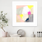 Hot Pink Patch II by Victoria Barnes on GIANT ART - beige abstract abstract