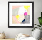 Hot Pink Patch II by Victoria Barnes on GIANT ART - beige abstract abstract