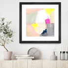 Hot Pink Patch II by Victoria Barnes on GIANT ART - beige abstract abstract