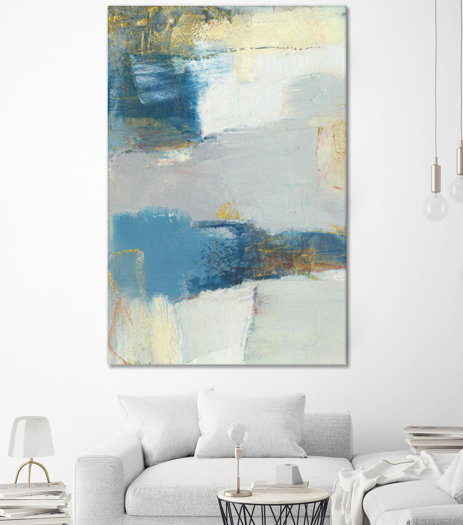 Frazil I by Sue Jachimiec on GIANT ART - gold abstract