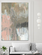 Twombly Script II by Jennifer Goldberger on GIANT ART - pink abstract abstract