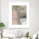 Twombly Script II by Jennifer Goldberger on GIANT ART - pink abstract abstract