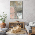 Twombly Script II by Jennifer Goldberger on GIANT ART - pink abstract abstract