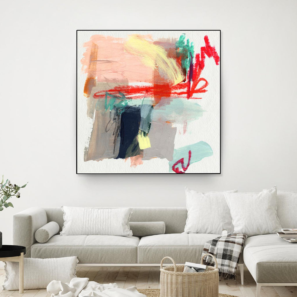 Abstract Metro Maps I by Jennifer Parker on GIANT ART - red abstract abstract