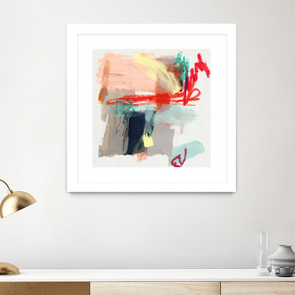 Abstract Metro Maps I by Jennifer Parker on GIANT ART - red abstract abstract