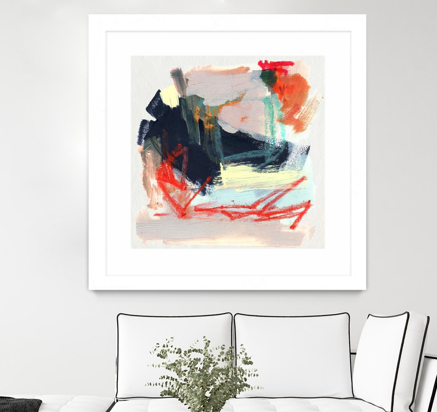 Abstract Metro Maps IV by Jennifer Parker on GIANT ART - orange abstract abstract