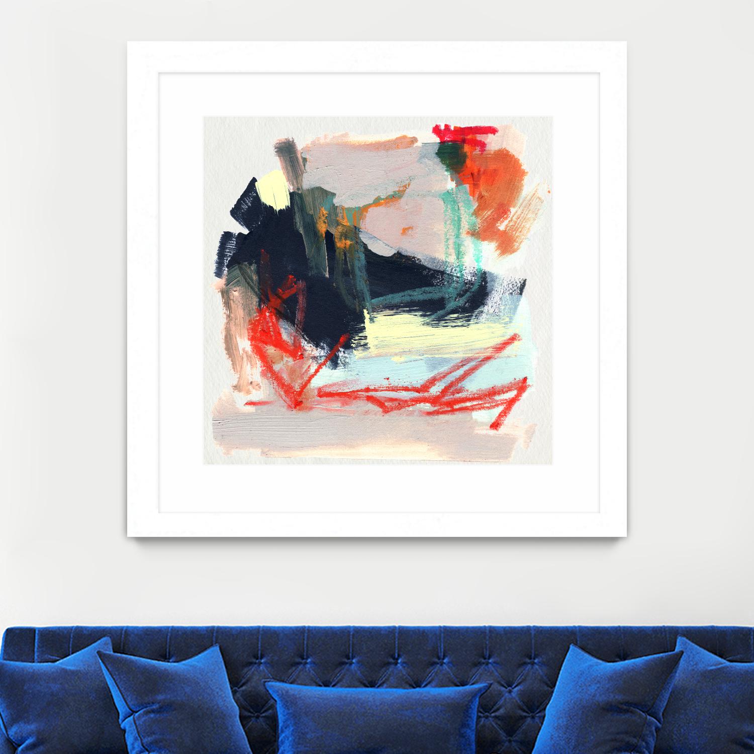 Abstract Metro Maps IV by Jennifer Parker on GIANT ART - orange abstract abstract