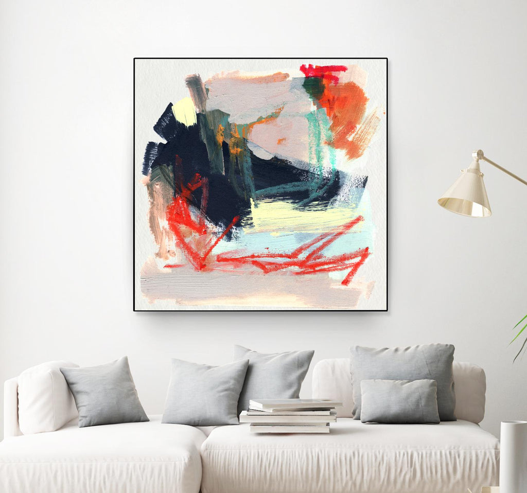 Abstract Metro Maps IV by Jennifer Parker on GIANT ART - orange abstract abstract