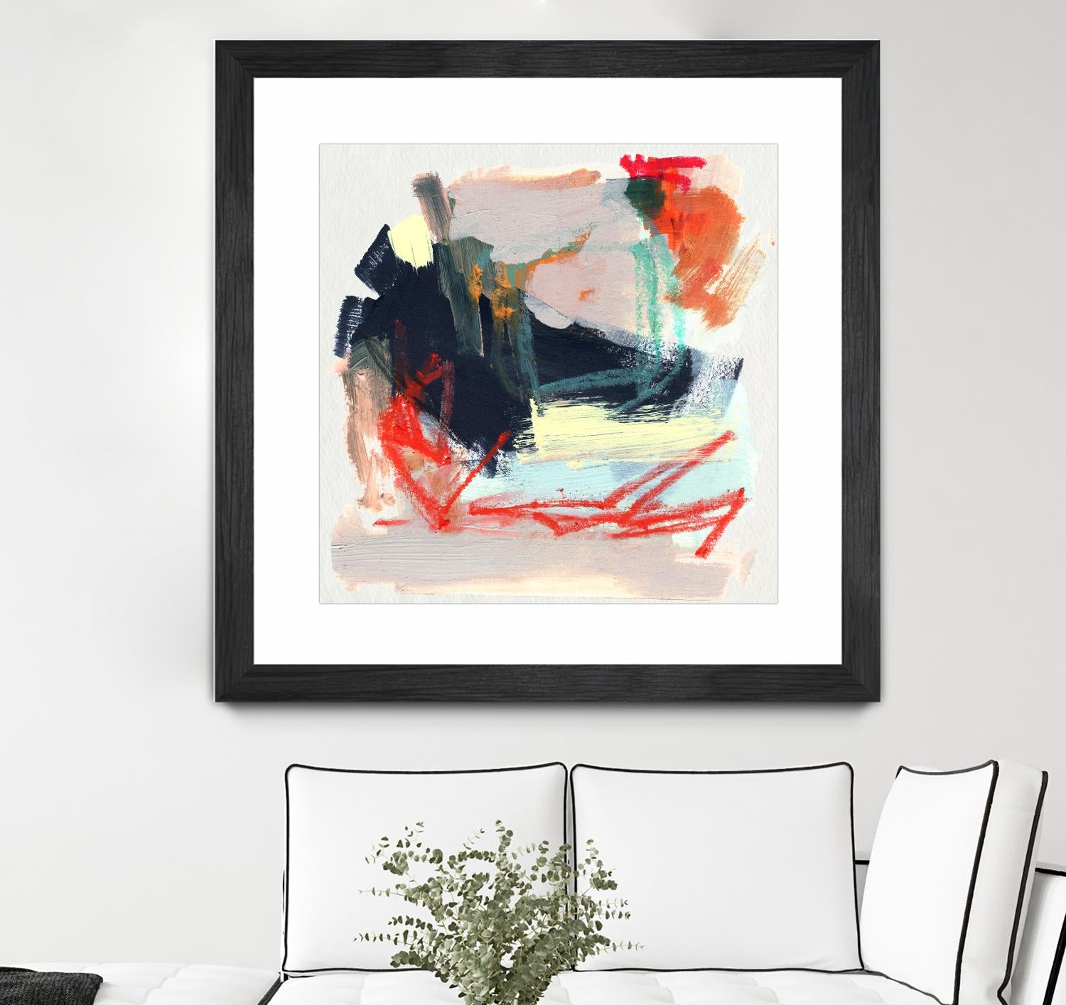 Abstract Metro Maps IV by Jennifer Parker on GIANT ART - orange abstract abstract