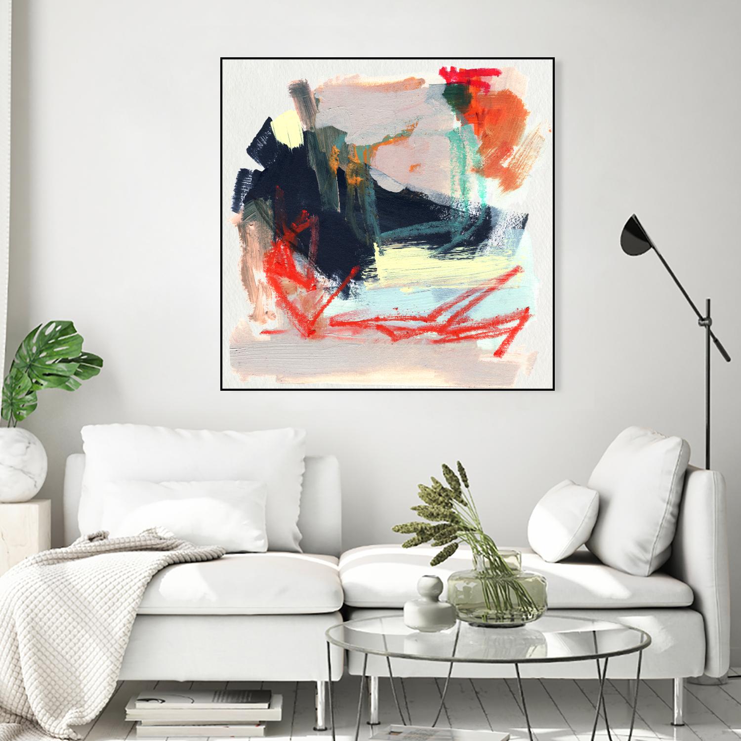 Abstract Metro Maps IV by Jennifer Parker on GIANT ART - orange abstract abstract