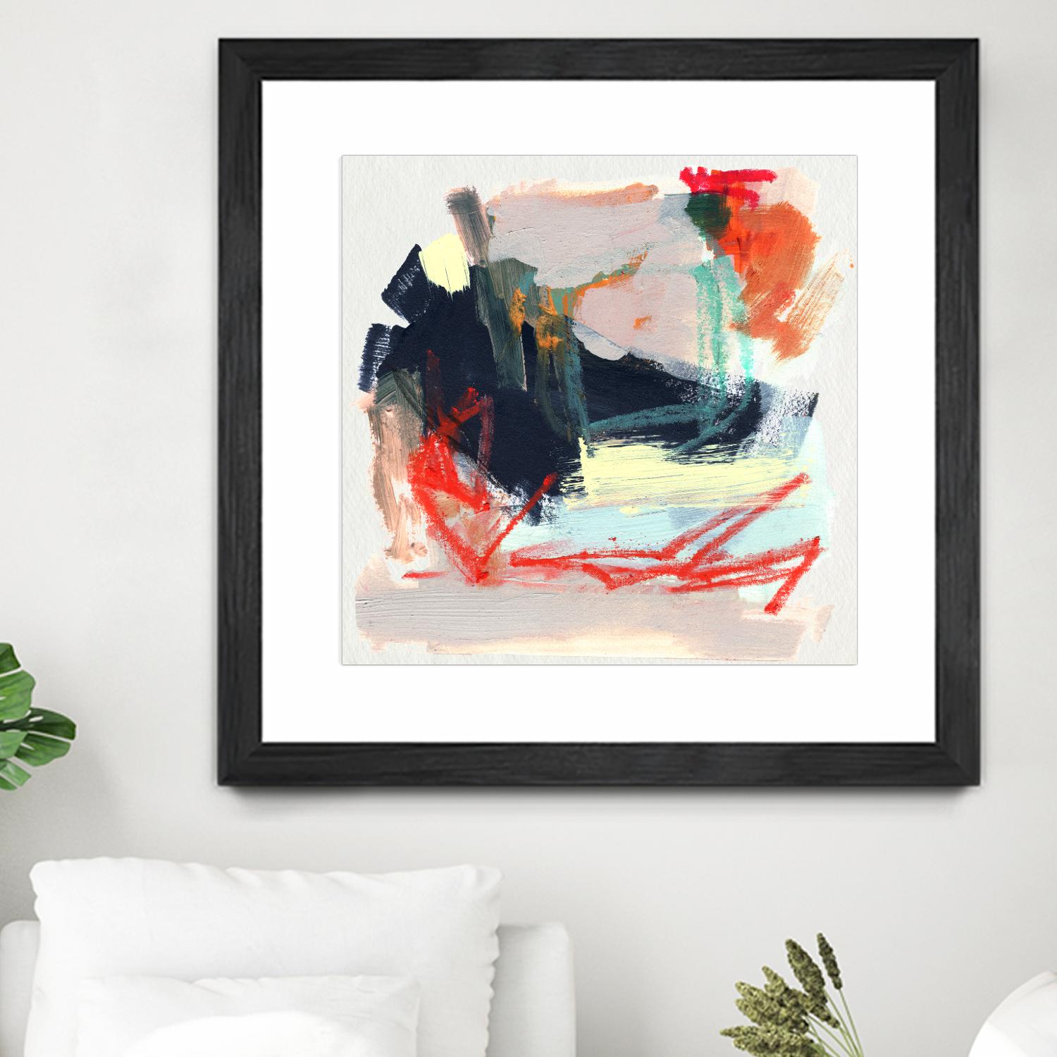 Abstract Metro Maps IV by Jennifer Parker on GIANT ART - orange abstract abstract