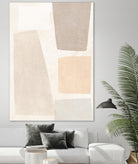 Block Magnetism I by June Vess on GIANT ART - beige abstract abstract