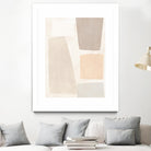 Block Magnetism I by June Vess on GIANT ART - beige abstract abstract