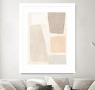 Block Magnetism I by June Vess on GIANT ART - beige abstract abstract