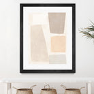 Block Magnetism I by June Vess on GIANT ART - beige abstract abstract