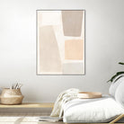 Block Magnetism I by June Vess on GIANT ART - beige abstract abstract