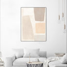 Block Magnetism I by June Vess on GIANT ART - beige abstract abstract