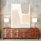 Block Magnetism I by June Vess on GIANT ART - beige abstract abstract