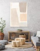 Block Magnetism I by June Vess on GIANT ART - beige abstract abstract