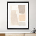 Block Magnetism I by June Vess on GIANT ART - beige abstract abstract