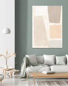 Block Magnetism I by June Vess on GIANT ART - beige abstract abstract