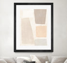 Block Magnetism I by June Vess on GIANT ART - beige abstract abstract