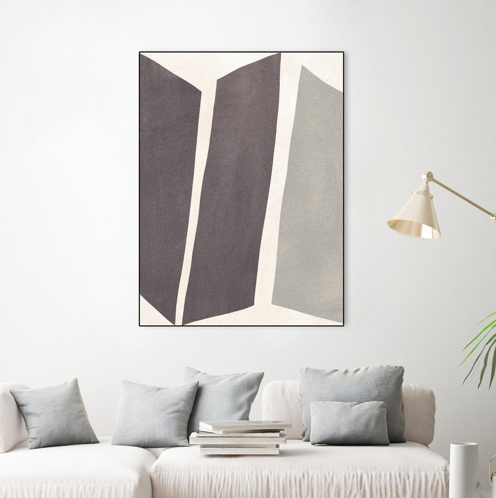 Colorblock Artifact I by June Vess on GIANT ART - cream abstract abstract 