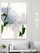 Green and Grey I by Victoria Barnes on GIANT ART - orange abstract abstract