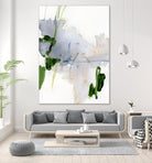 Green and Grey I by Victoria Barnes on GIANT ART - orange abstract abstract