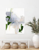 Green and Grey I by Victoria Barnes on GIANT ART - orange abstract abstract