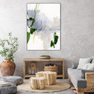 Green and Grey I by Victoria Barnes on GIANT ART - orange abstract abstract