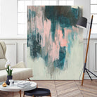Blush Cascade II by Jennifer Goldberger on GIANT ART - beige abstract abstract