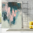 Blush Cascade II by Jennifer Goldberger on GIANT ART - beige abstract abstract