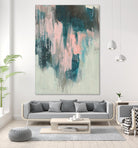 Blush Cascade II by Jennifer Goldberger on GIANT ART - beige abstract abstract