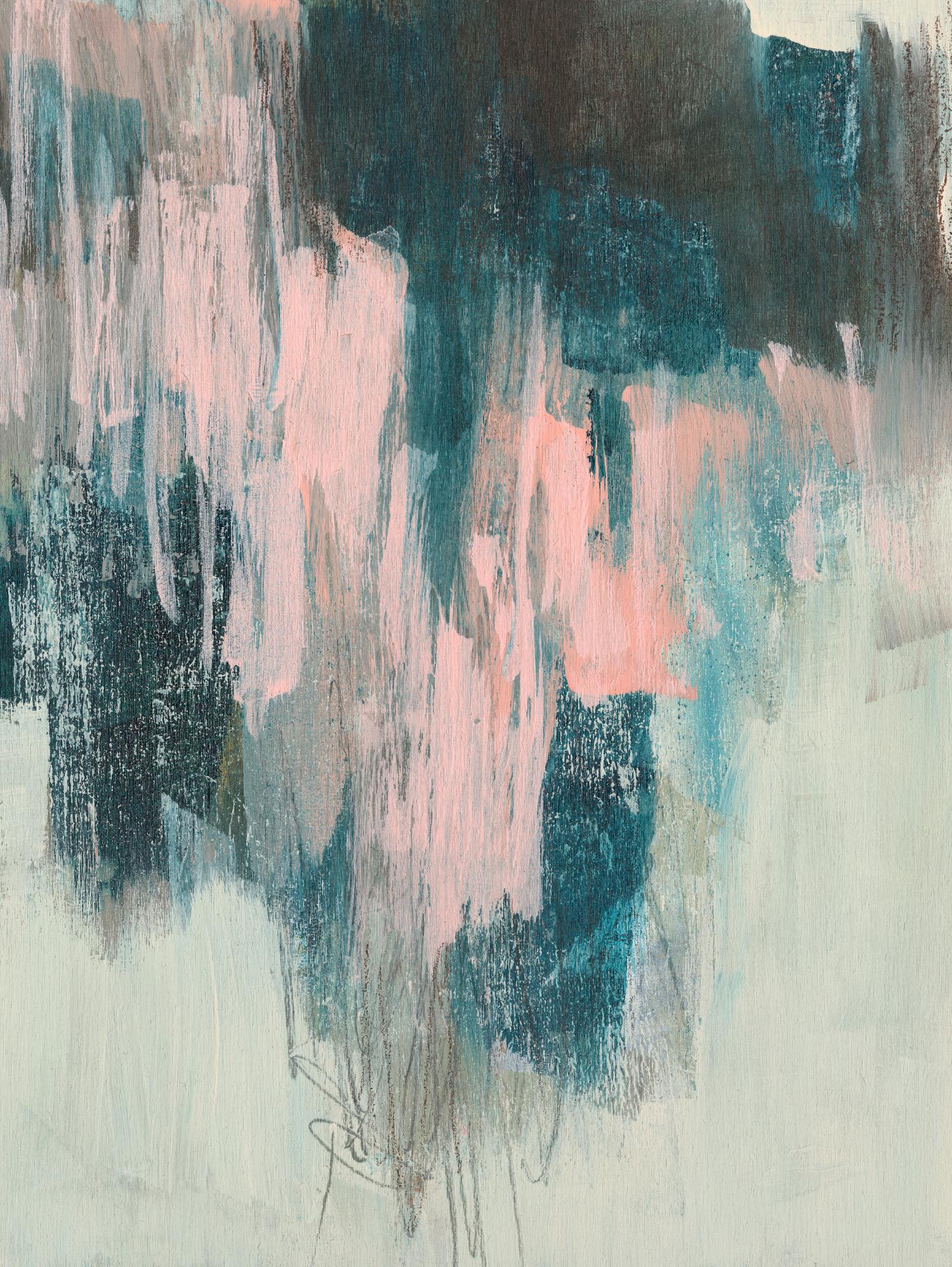 Blush Cascade II de Jennifer Goldberger sur GIANT ART - abstrait beige