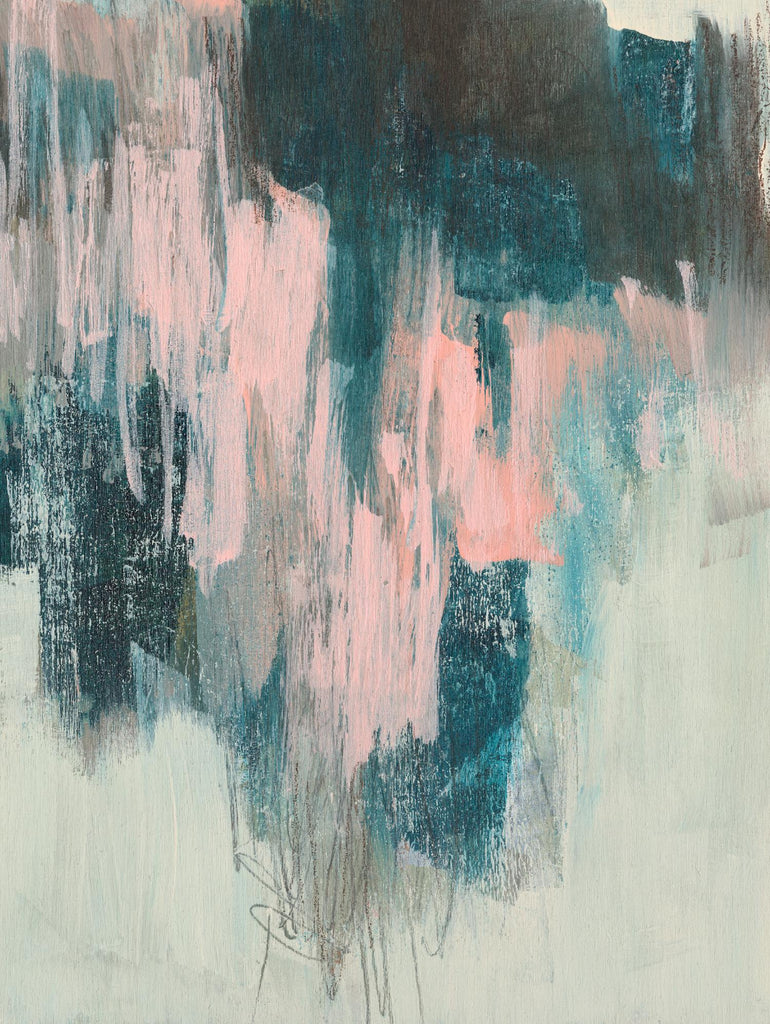 Blush Cascade II by Jennifer Goldberger on GIANT ART - beige abstract abstract