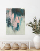 Blush Cascade II by Jennifer Goldberger on GIANT ART - beige abstract abstract