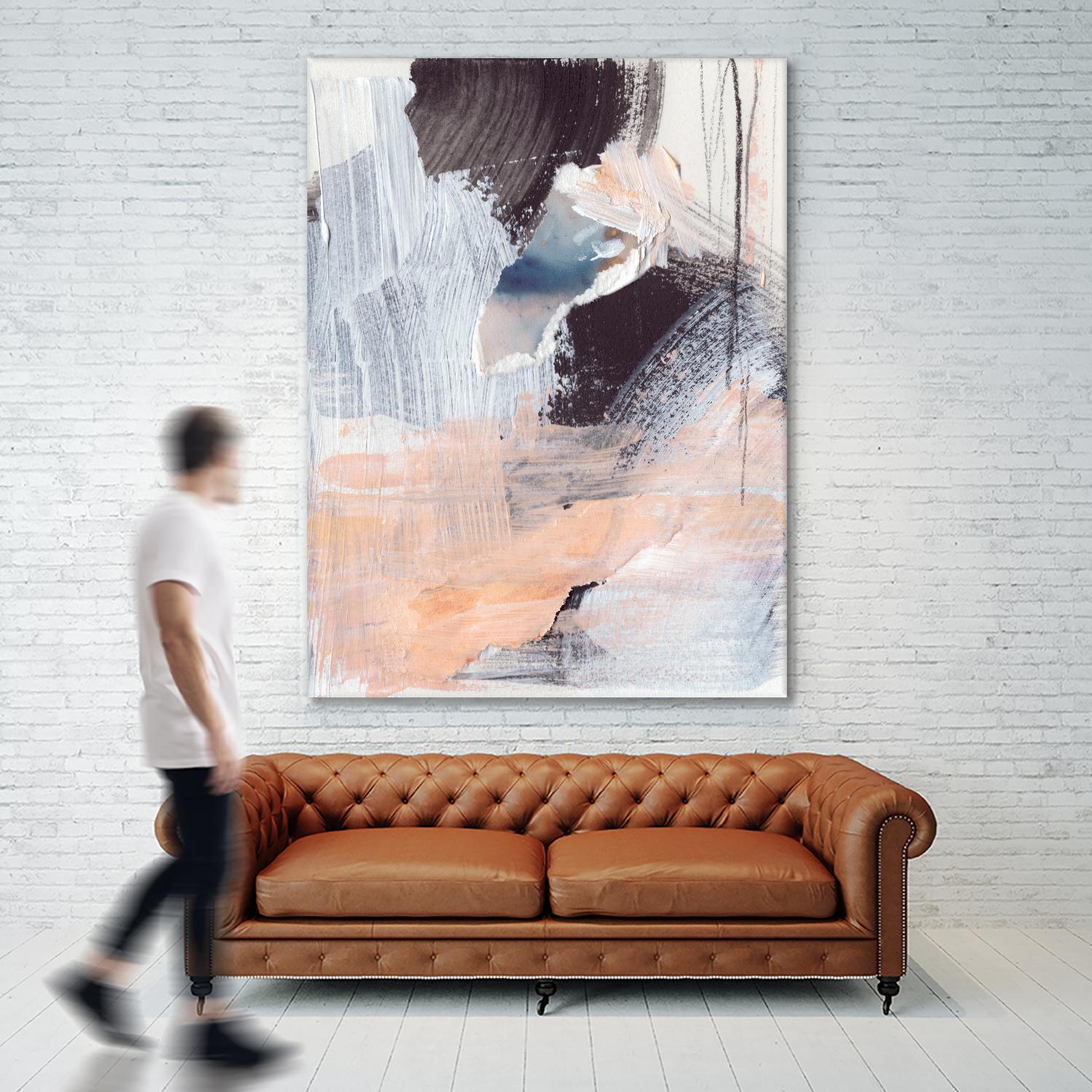 Paved Path I by Jennifer Parker on GIANT ART - pink abstract abstract