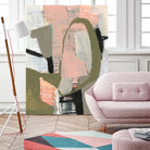 Scribbles & Shapes II by Jennifer Goldberger on GIANT ART - orange abstract abstract