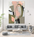 Scribbles & Shapes II by Jennifer Goldberger on GIANT ART - orange abstract abstract