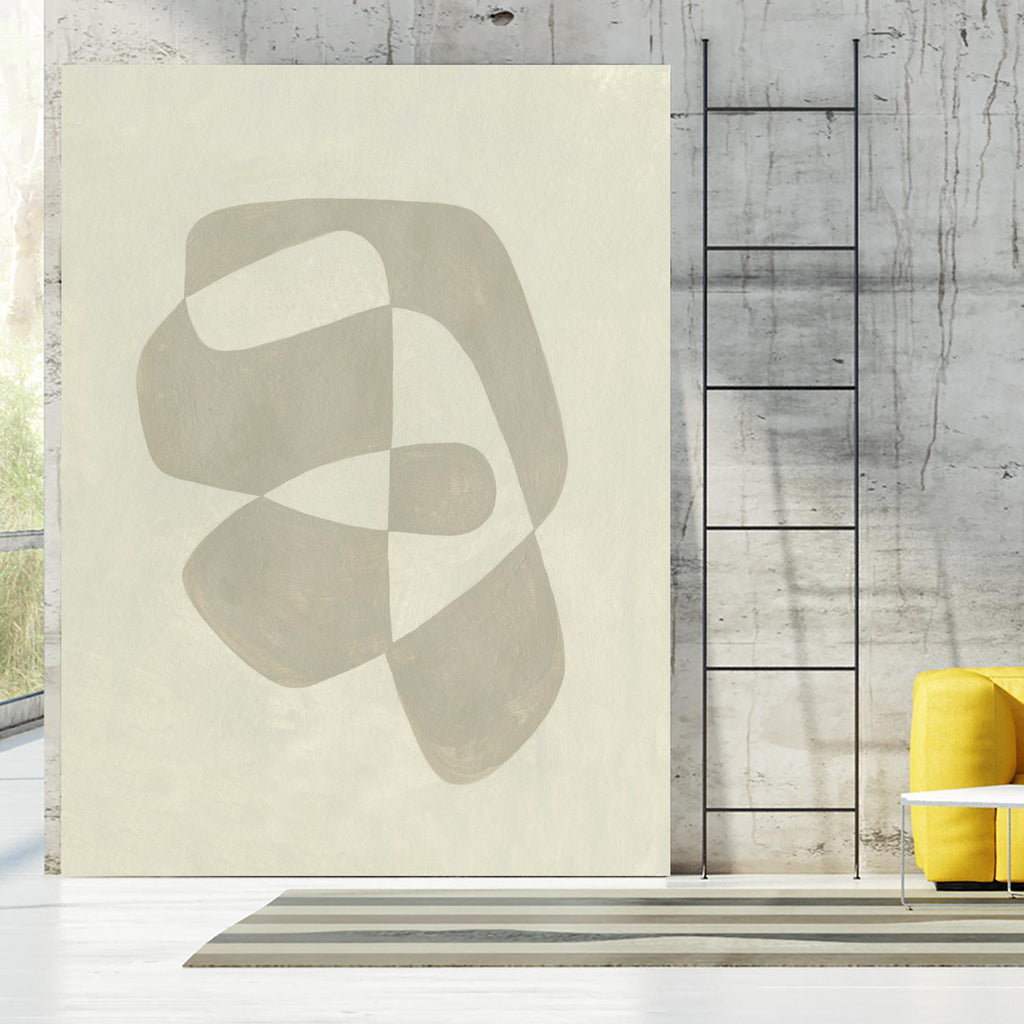 Soft Shape I by Emma Caroline on GIANT ART - beige abstract abstract